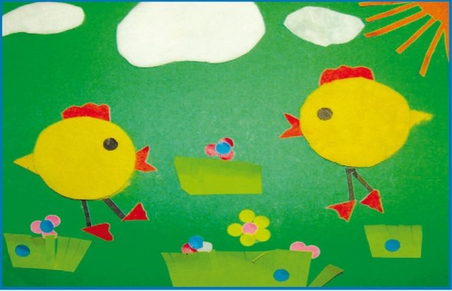 Работа с нетрадиционными материалами в детском саду. Поролон, ватные диски, ватные шарики, гофрированный картон - i_040.jpg