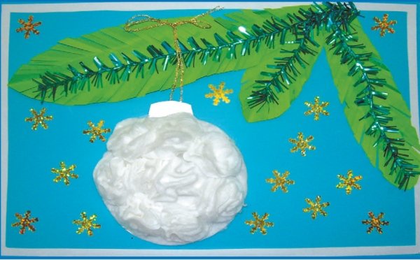 Работа с нетрадиционными материалами в детском саду. Поролон, ватные диски, ватные шарики, гофрированный картон - i_042.jpg