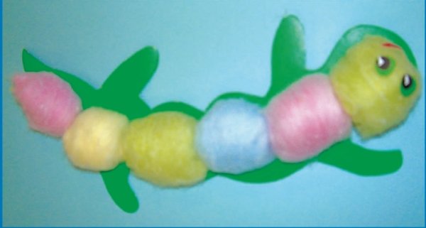 Работа с нетрадиционными материалами в детском саду. Поролон, ватные диски, ватные шарики, гофрированный картон - i_053.jpg