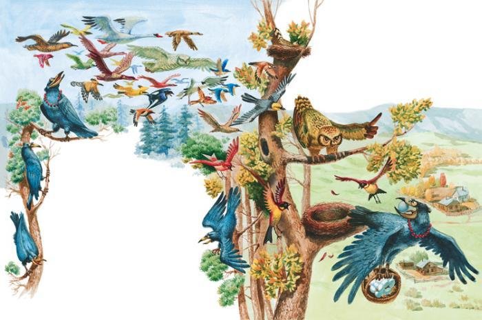 Сказки русских писателей (с илл.) - crow_01.jpg