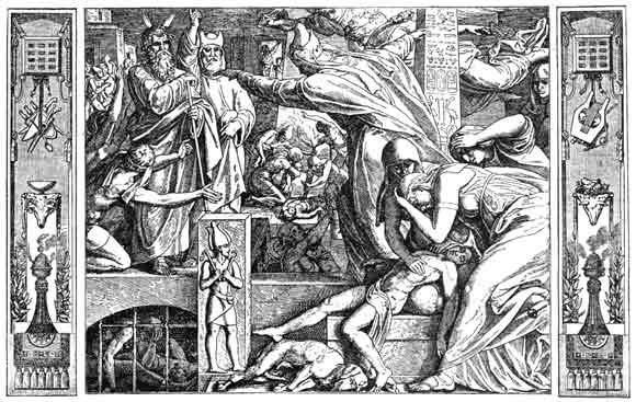 Библия, пересказанная детям старшего возраста. Ветхий завет. Часть первая (Иллюстрации — Юлиус Шнорр фон Карольсфельд) - _105.jpg