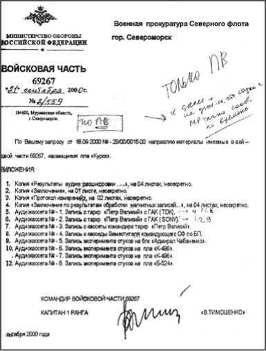 «Она утонула...». Правда о «Курске», которую скрывают Путин и Устинов<br />Издание второе, переработанное и дополненное - i_054.jpg