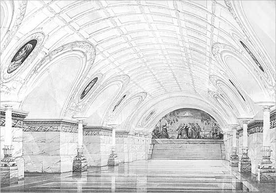 Метрополитен Петербурга. Легенды метро, проекты, архитекторы, художники и скульпторы, станции, наземные вестибюли - i_027.jpg