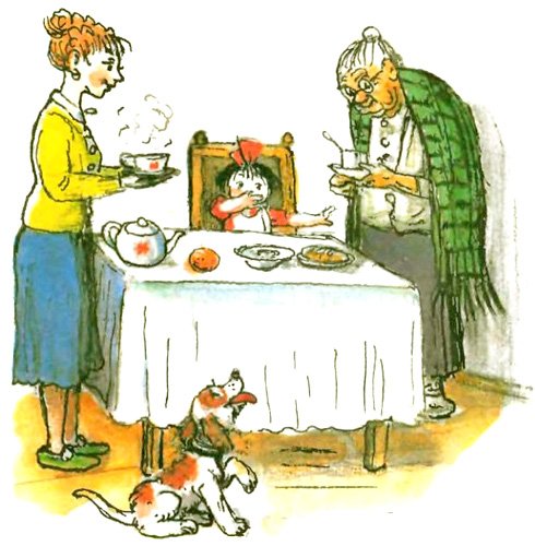 Про девочку, которая плохо кушала (рис. Сутеева) - i_002.jpg